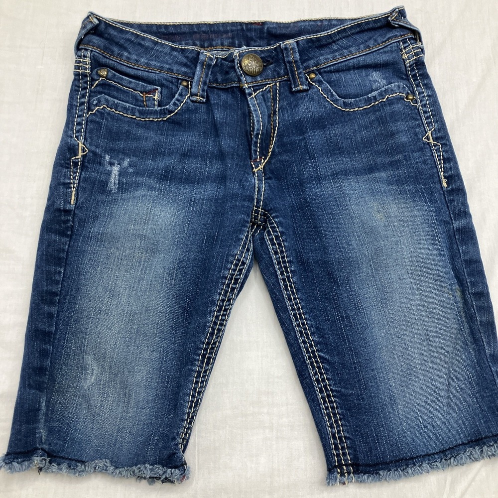 Ariat R.E.A.L. Denim Youth Girls Shorts Medium Wash Bootcut – Size 27 R